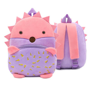 Your toddler will enjoy wearing our cute and soft backpack.  It's great for school or a weekend excursion.  Fill it with all her favorites.  PRODUCT DETAILS:  Plush material,  Front and top zippers, Adjustable straps and top handle, Dimensions 26.5x24x10.5cm, Machine wash
