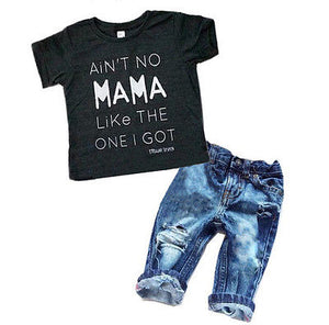 Toddler Boy, PRODUCT DETAILS,  Short sleeves,  Crewneck, Graphics at front, Denim jeans with pockets, Hand and machine washable