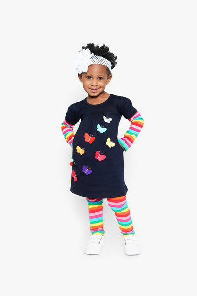 This dress is perfect for playgrounds, playdates, or anything in between. Your little princess will love one of our patchwork long sleeve dresses. PRODUCT DETAILS Patchwork, Spandex, Cotton, Long Sleeve, Crewneck. Can be worn as a tunic. A-Line Knee-Length